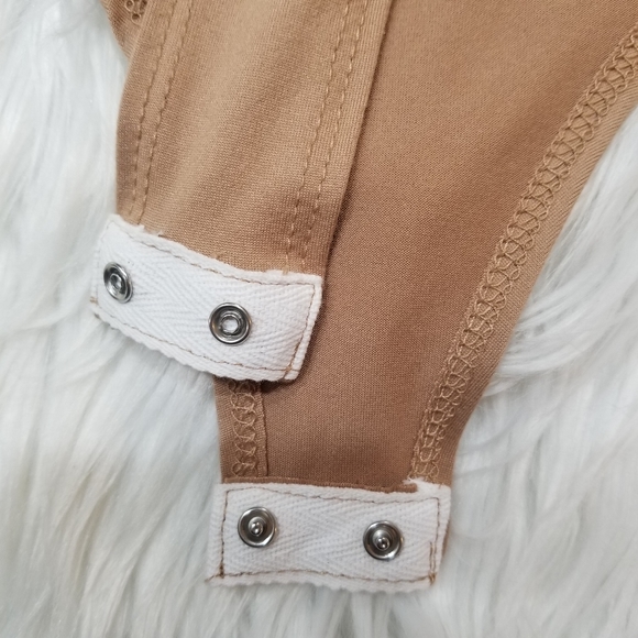 gaze Bodysuit High Neck Color Tan SIZE S. - Picture 13 of 17